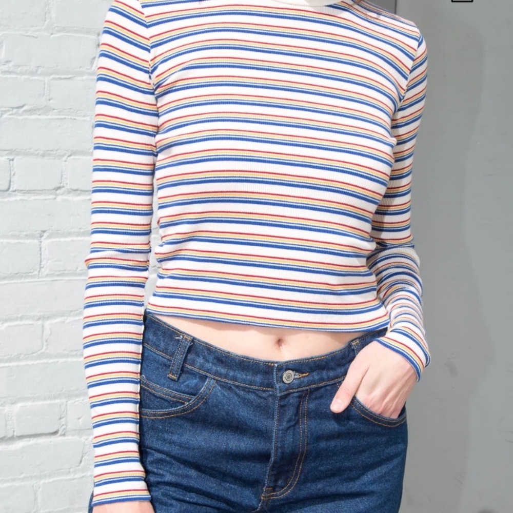 NEW Brandy Melville LONG SLEEVE CROP TOP ONE SIZE